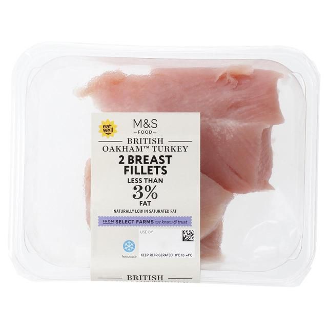 M&amp;amp;S Select Farms British Oakham 2 Turkey Breast Fillets   380g