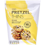 M&amp;amp;S Sesame Pretzel Thins   80g