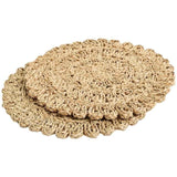 M&amp;amp;S Set Of 2 Floral Woven Placemats Natural   2 per pack