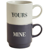 M&amp;amp;S Set of 2 Mine &amp;amp; Yours Mug One Size Multi   2 per pack