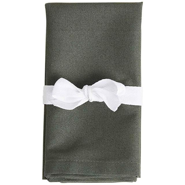 M&amp;amp;S Set of 4 Cotton Rich Napkins with Linen Khaki   4 per pack