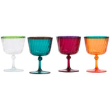 M&amp;amp;S Set Of 4 Ikat Brights Two Tone Wine Glasses   4 per pack
