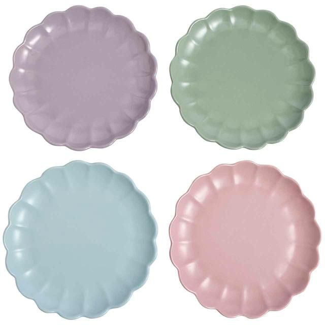 M&amp;amp;S Set Of 4 Scallop Side Plates   4 per pack