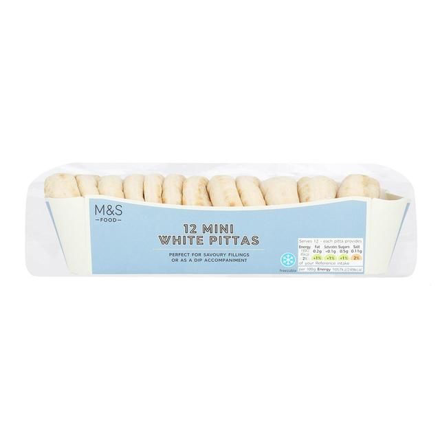 M&amp;amp;S Small White Pittas   12 per pack