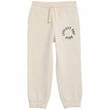 M&amp;amp;S Smiley Face Slogan Joggers 2-7 Years Stone