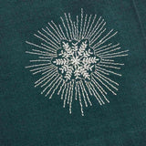 M&amp;amp;S Snowflake Dark Green Embroidered Napkins   4 per pack