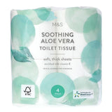 M&amp;amp;S Soothing Aloe Vera Toilet Tissue   4 per pack