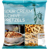 M&amp;amp;S Sour Cream &amp;amp; Chive Pretzels   150g