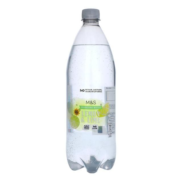 M&amp;amp;S Sparkling Lemon &amp;amp; Lime Water   1L