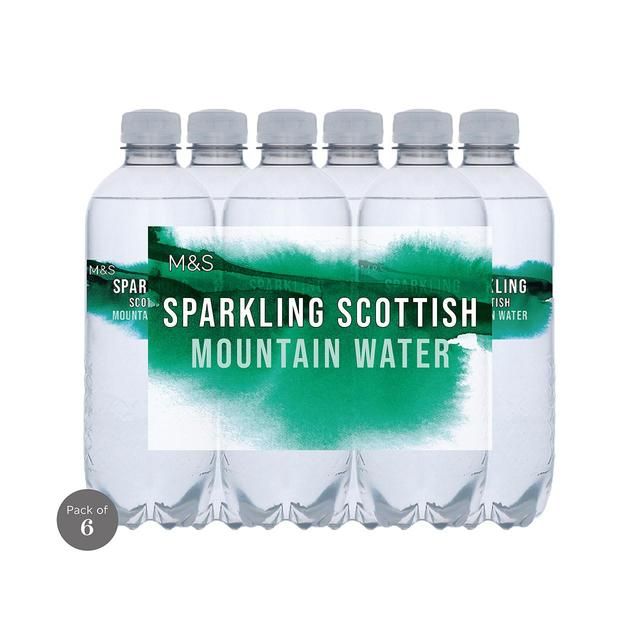M&amp;amp;S Sparkling Scottish Mountain Water   6 x 500ml