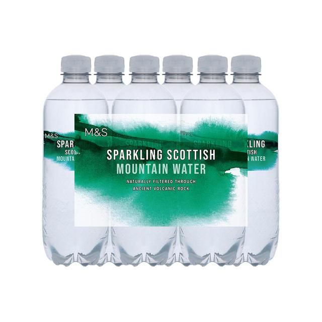 M&amp;amp;S Sparkling Scottish Mountain Water   6 x 500ml