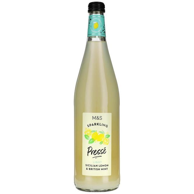 M&amp;amp;S Sparkling Sicilian Lemon &amp;amp; British Mint Presse   750ml
