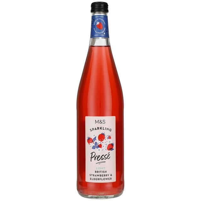 M&amp;amp;S Sparkling Strawberry &amp;amp; Elderflower Presse   750ml