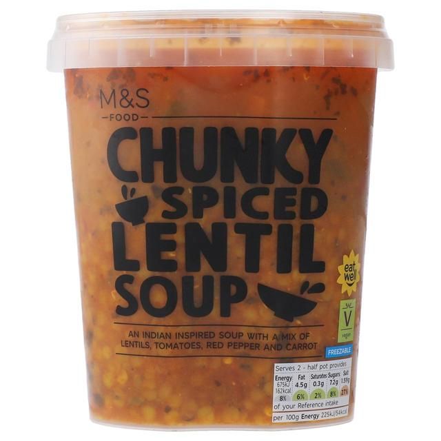 M&amp;amp;S Spicy Tomato &amp;amp; Lentil Souper Soup   600g