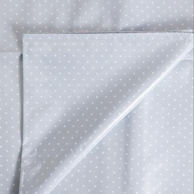 M&amp;amp;S Spotty Wipe Clean Tablecloth Grey