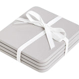 M&amp;amp;S Square Wooden Coasters 'One Size Grey   4 per pack
