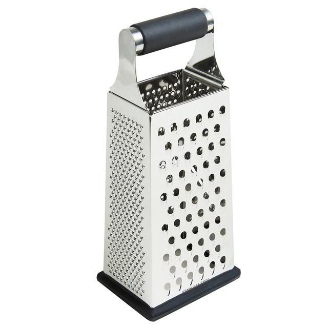 M&amp;amp;S SS 24cm 4 Sided Grater Silver Mix