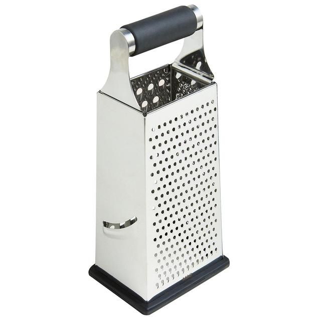 M&amp;amp;S SS 24cm 4 Sided Grater Silver Mix