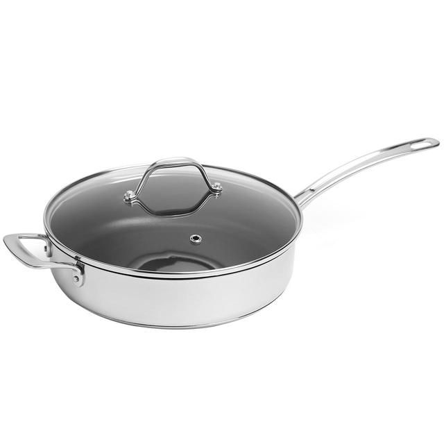 M&amp;amp;S Stainless Steel Non-Stick Saute Pan