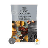 M&amp;amp;S Sticky Glazed Pork Flavour Hand Cooked Crisps   150g