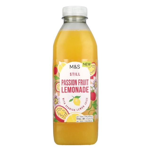M&amp;amp;S Still Passion Fruit Lemonade   750ml