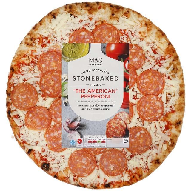 M&amp;amp;S Stone Baked Pizza with Pepperoni   385g