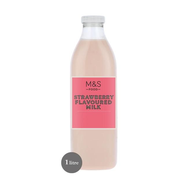 M&amp;amp;S Strawberry Flavoured Milk   1L