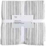 M&amp;amp;S Striped Pure Cotton Tablecloth