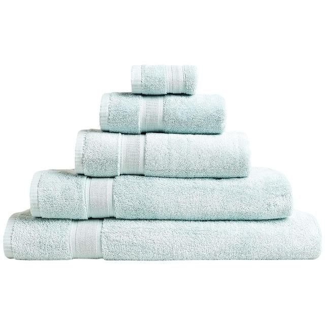 M&amp;amp;S Super Soft Pure Cotton Antibacterial Towel 2pk Face Towels Duck Egg   2 per pack