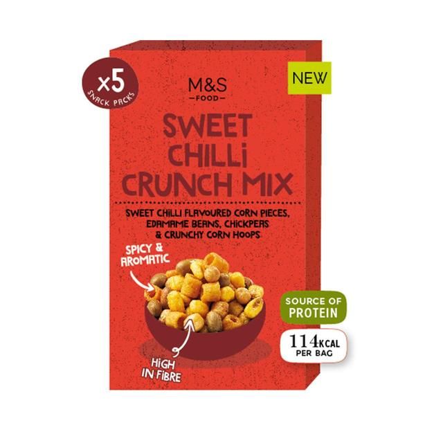 M&amp;amp;S Sweet Chilli Crunch Mix   5 x 25g