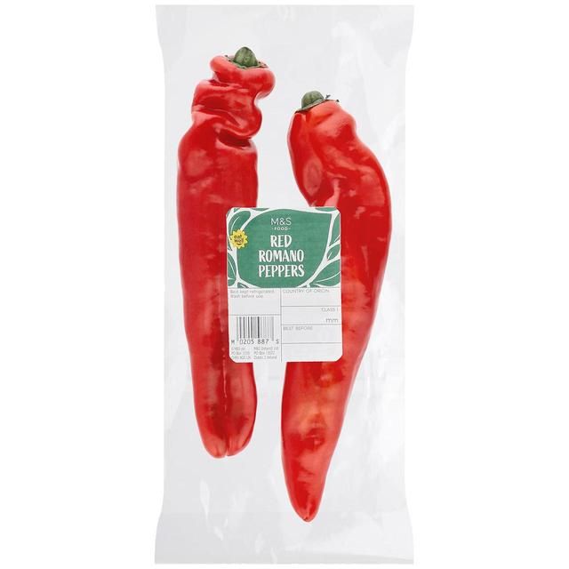 M&amp;amp;S Sweet Red Pointed Peppers   2 per pack