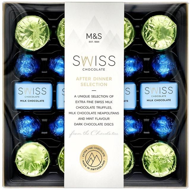 M&amp;amp;S Swiss After Dinner Chocolate Selection   264g