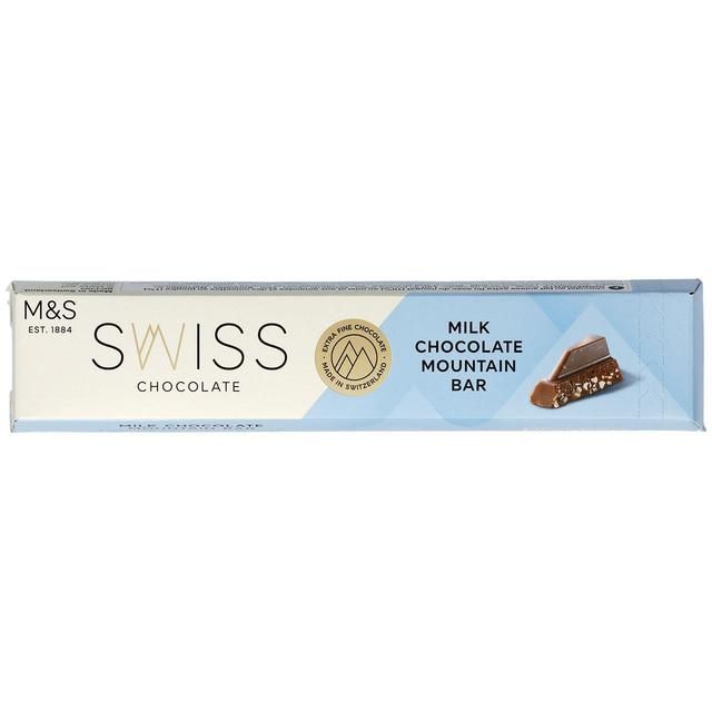 M&amp;amp;S Swiss Milk Chocolate Mountain Bar   100g