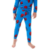 M&amp;amp;S TB CE Spiderman Pure Cotton Pyjamas Blue Mix 3-4 Y