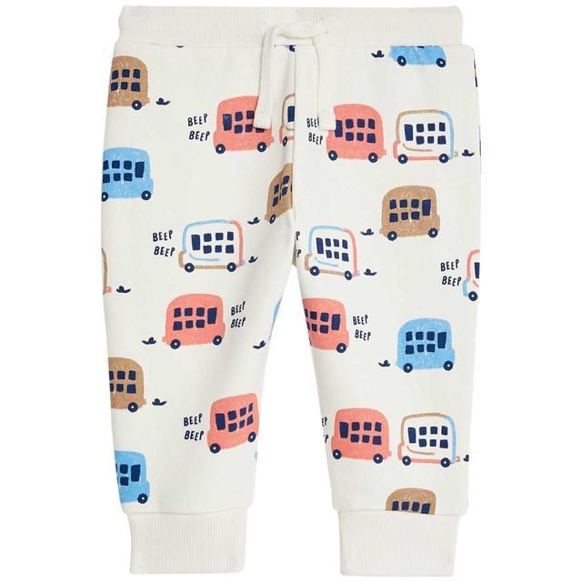 M&amp;amp;S Transport Joggers 0-3 Years Cream Mix