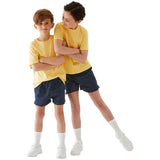 M&amp;amp;S Unisex 2Pk Navy PE Short 3-14 Y
