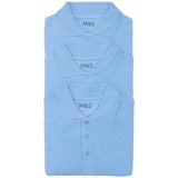 M&amp;amp;S Unisex 3Pk Polo Shirt 12-14Y