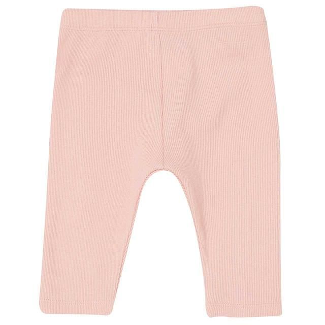 M&amp;amp;S Unisex Cotton Ribbed Leggings 0-3 Years Carnation