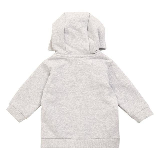 M&amp;amp;S Unisex Cotton Zip Hoodie 2-3 Years Grey Marl