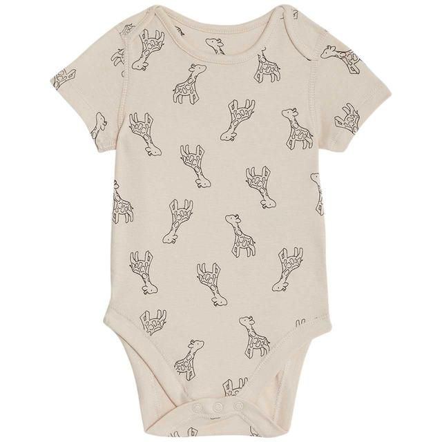 M&amp;amp;S Unisex Giraffe Bodysuits Newborn-3 Years Yellow