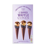 M&amp;amp;S VIVA 6 Dipped Waffle Cones   6 per pack