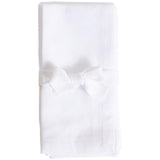 M&amp;amp;S White Cotton with Linen Napkins   4 per pack