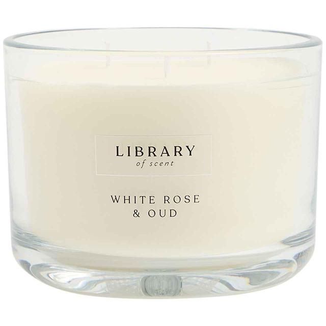 M&amp;amp;S White Rose and Oud 3 Wick Candle