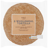 M&amp;amp;S Wholemeal Tortilla Wraps   8 per pack
