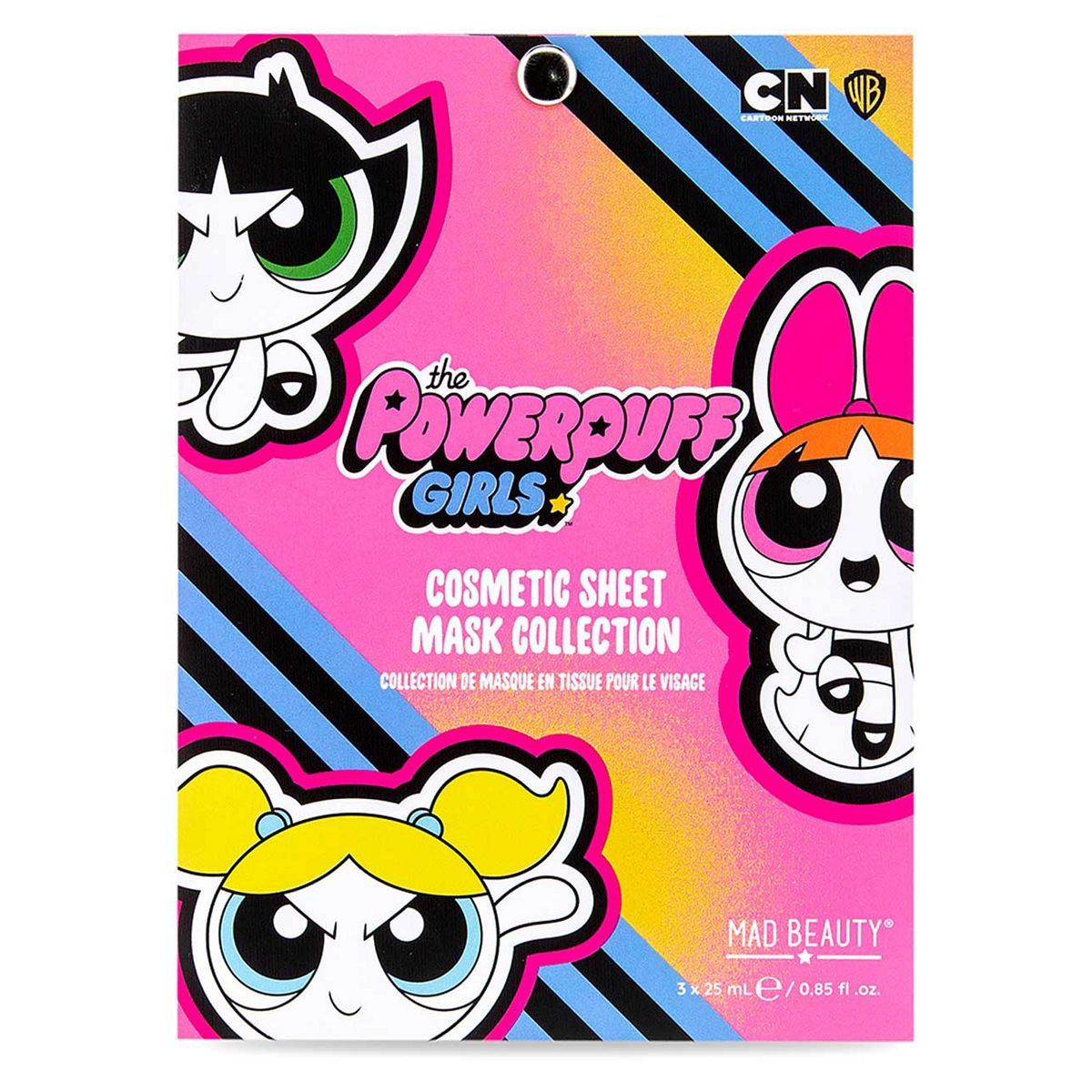 Mad Beauty Powerpuff Girls Cosmetic Sheet Mask Collection 3 x 25ml