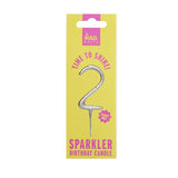 MAD Party Silver Number Sparklers 2