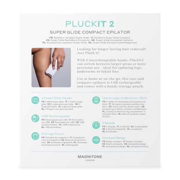 MAGNITONE PluckIt2 Super Glide Compact Epilator