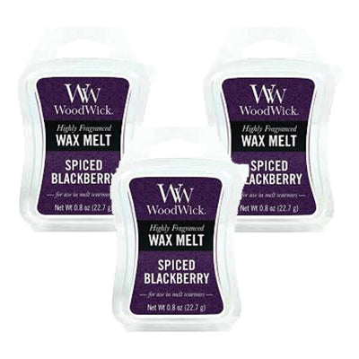 Woodwick Wax Melt Spiced Blackberry 22.7g - Pack of 3