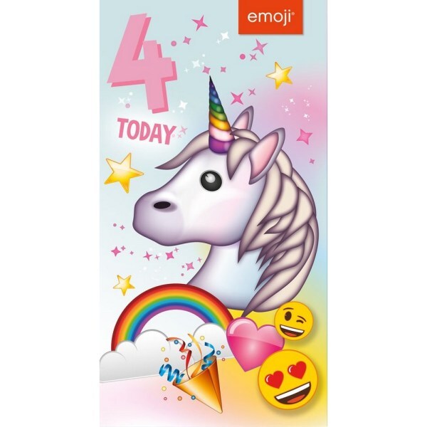 Emoji 4 Today Unicorn Birthday Card