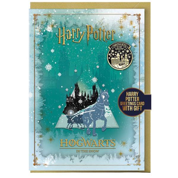 Harry Potter Hogwarts Winter Christmas Card